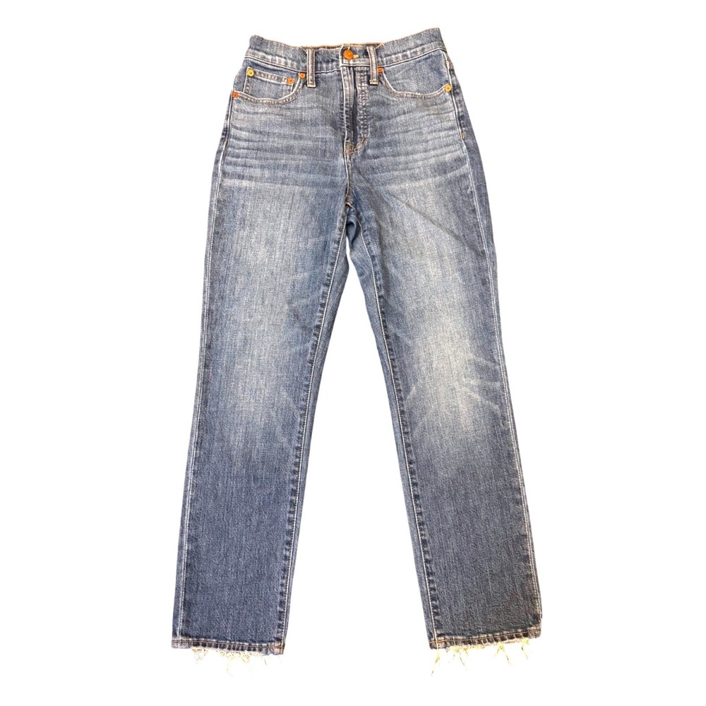 Madewell The Perfect Vintage Crop Jean High Rise Medium Wash Blue Size 24 Women